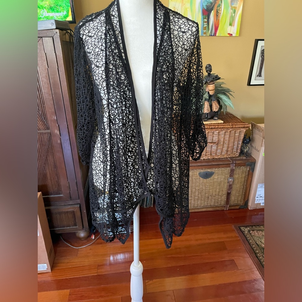 Adam Jacobs Crochet Cardigan Sz M